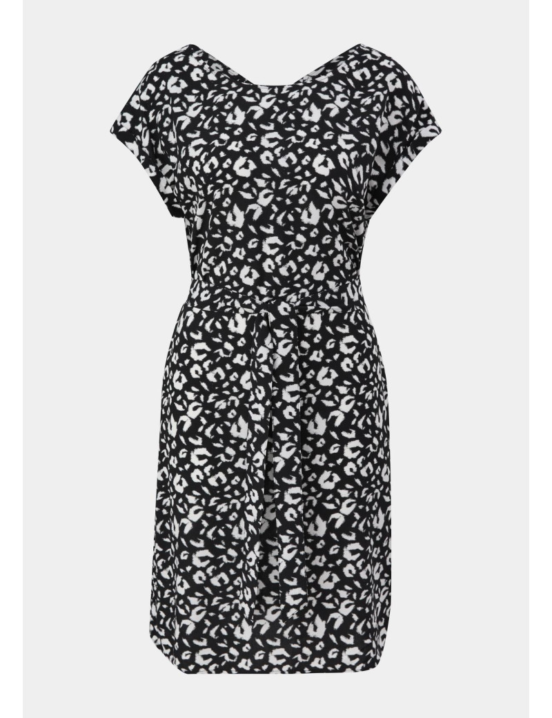 Rochie mini cu imprimeu, negru, 4XL