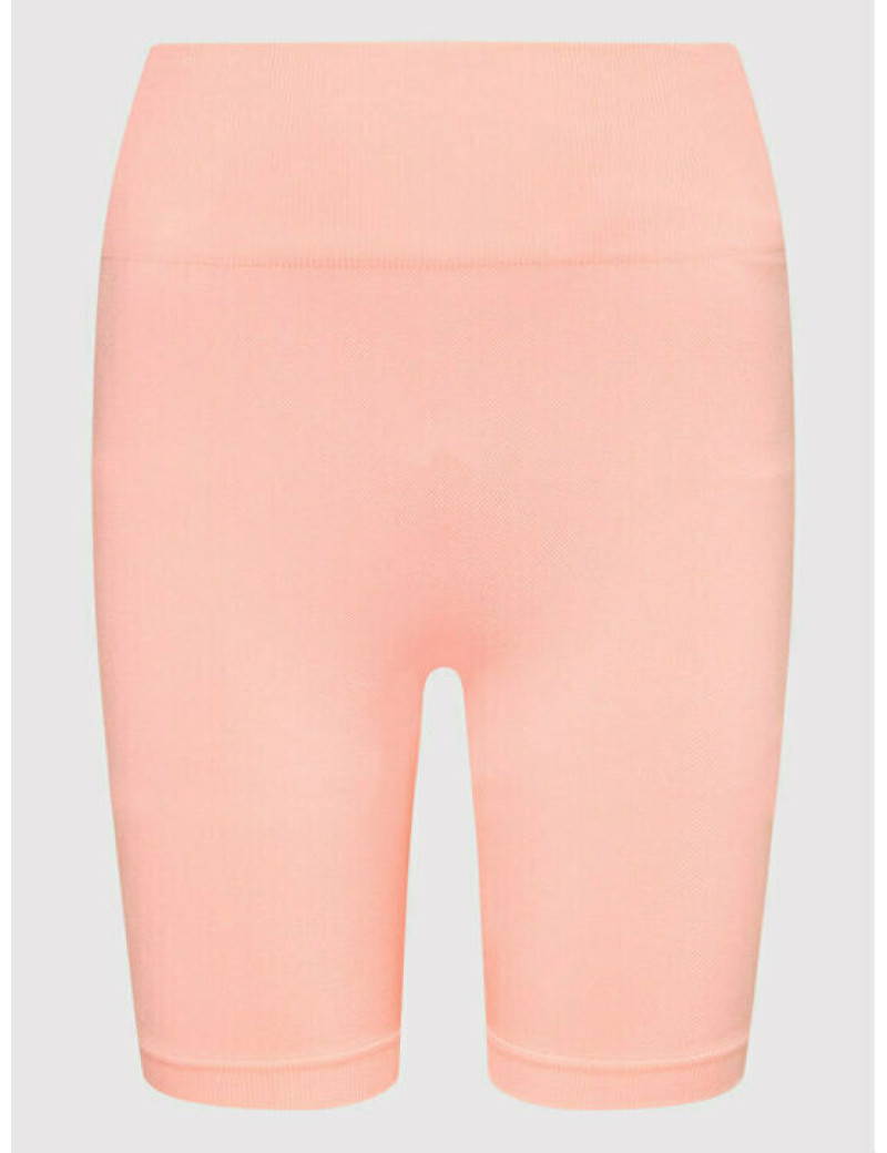 Pantaloni scurti de ciclism cu imprimeu uni, roz, dama, Guess